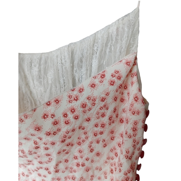 Chloe Floral Lace Spaghetti Strap Long Fitted Dress - Picture 10 of 14